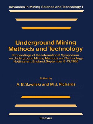 cover image of Underground Mining Methods and Technology
